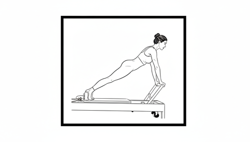 Ćwiczenie na reformerze - klasyczny pilates